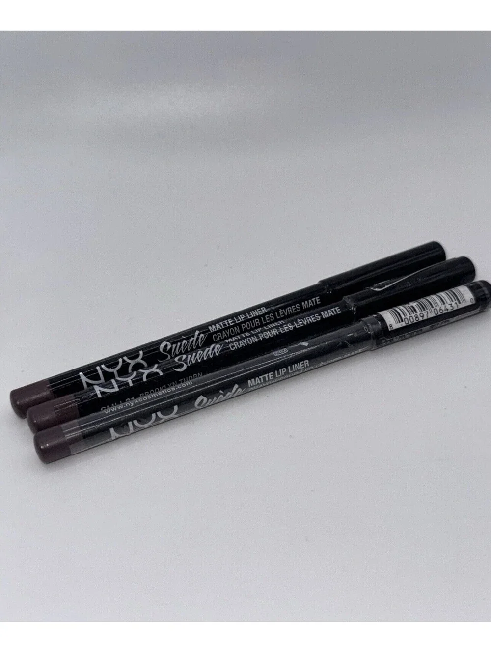 3 NYX Matte Lip Liner Pencil Suede Matte Lip Liner Brooklyn Thorn